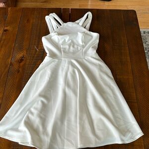 B Darlin White Mini Dress Chic and Modern